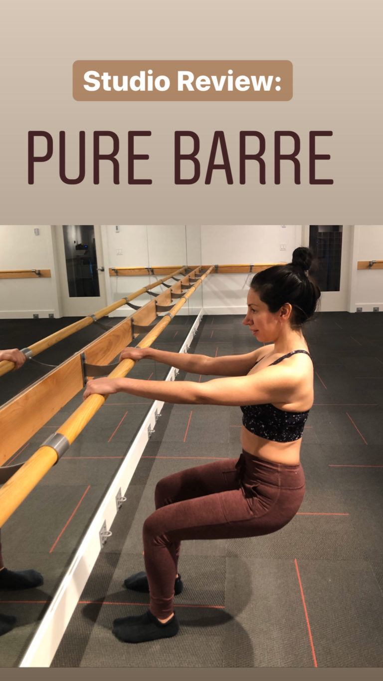 Woman sitting in barre class